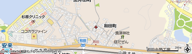 島根県安来市黒井田町和田町51周辺の地図