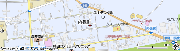 滋賀県長浜市内保町2739周辺の地図