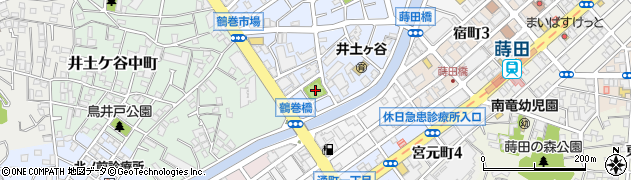 鶴巻橋公園周辺の地図