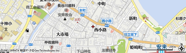 島根県安来市安来町西小路1148周辺の地図