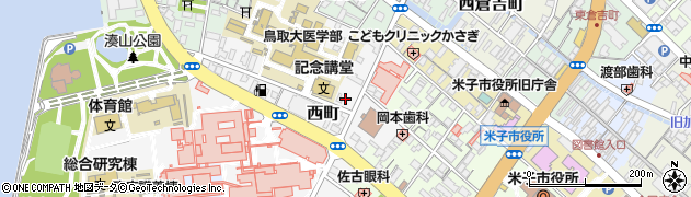 鳥取県米子市西町90周辺の地図