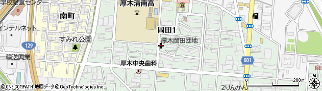 岡田北矢公園周辺の地図