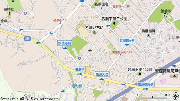 〒245-0051 神奈川県横浜市戸塚区名瀬町の地図