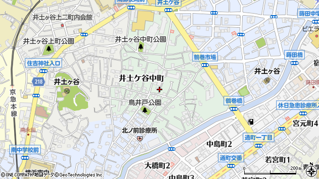 〒232-0052 神奈川県横浜市南区井土ケ谷中町の地図