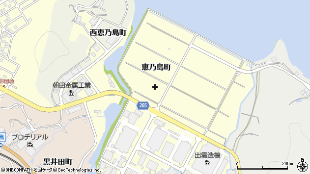 〒692-0057 島根県安来市恵乃島町の地図