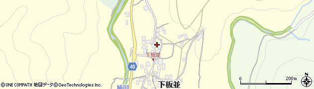 滋賀県米原市下板並540周辺の地図