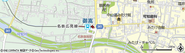 御嵩駅周辺の地図