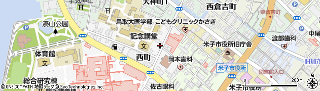 鳥取県米子市西町93周辺の地図