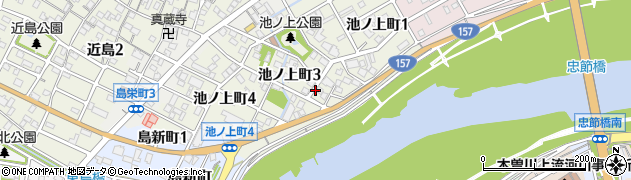 岐阜県岐阜市池ノ上町周辺の地図