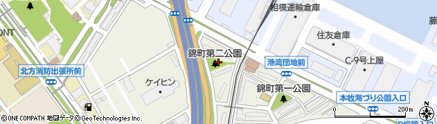 錦町第二公園周辺の地図