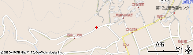 長野県飯田市立石463周辺の地図