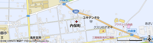 滋賀県長浜市内保町2743周辺の地図