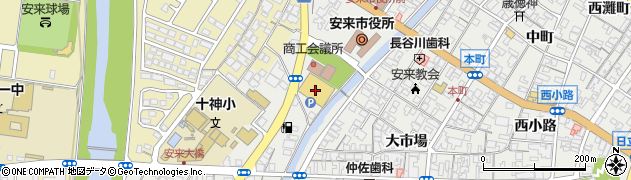株式会社丸合安来店周辺の地図