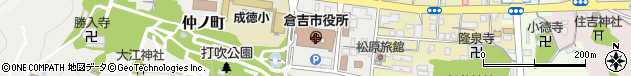 鳥取県倉吉市周辺の地図