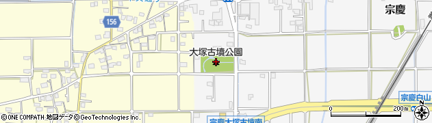 大塚古墳公園周辺の地図