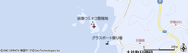 経島ウミネコ繁殖地周辺の地図
