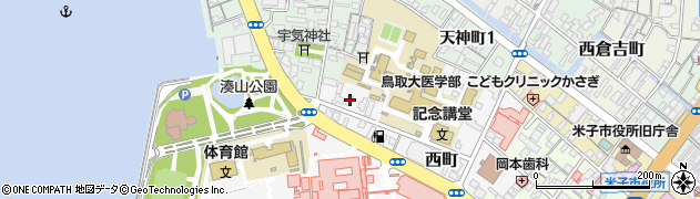 鳥取県米子市西町117周辺の地図