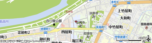 岐阜県岐阜市若松町周辺の地図