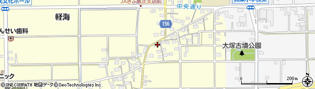 岐阜県本巣市軽海310周辺の地図
