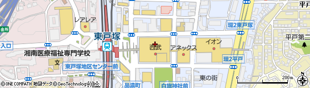 カラダファクトリー東戸塚オーロラモール店周辺の地図