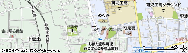 中恵土新田周辺の地図