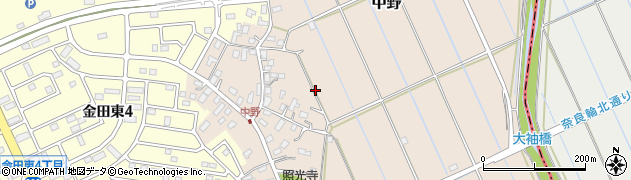 千葉県木更津市中野周辺の地図