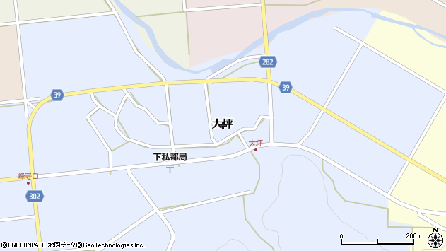 〒680-0435 鳥取県八頭郡八頭町大坪の地図