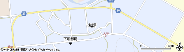 鳥取県八頭町（八頭郡）大坪周辺の地図