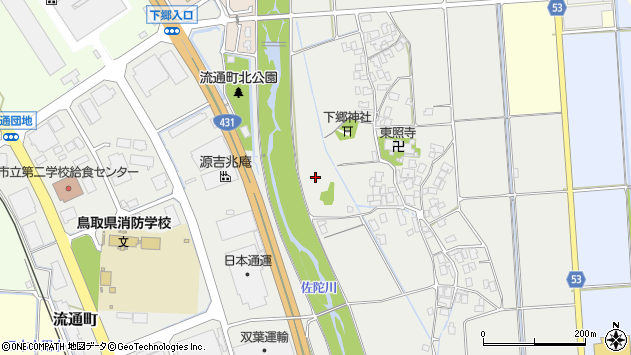 〒689-3511 鳥取県米子市下郷の地図