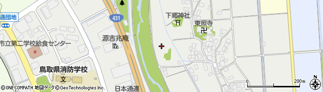 鳥取県米子市下郷周辺の地図