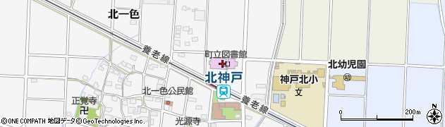 神戸町立図書館周辺の地図