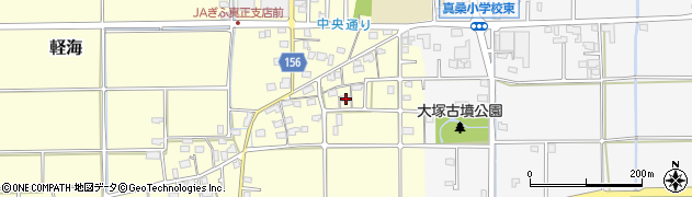 岐阜県本巣市軽海51周辺の地図