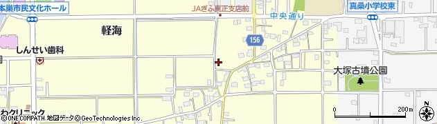 岐阜県本巣市軽海308周辺の地図