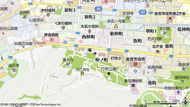 〒682-0824 鳥取県倉吉市仲ノ町の地図