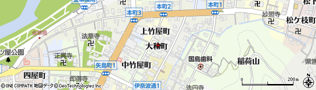 岐阜県岐阜市大和町周辺の地図