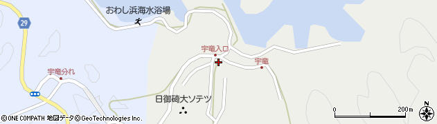 島根県出雲市大社町宇龍西町周辺の地図