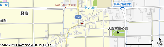 岐阜県本巣市軽海118周辺の地図