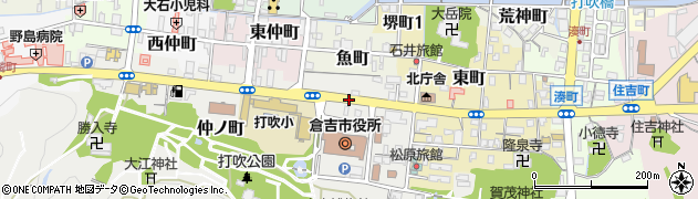 倉吉役所前周辺の地図