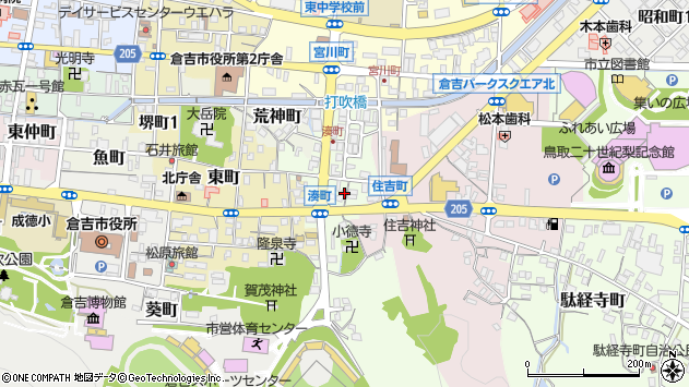 〒682-0882 鳥取県倉吉市湊町の地図