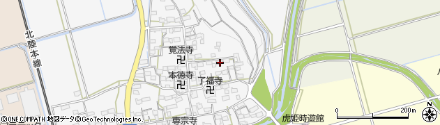 滋賀県長浜市中野町周辺の地図