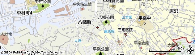 神奈川県横浜市南区八幡町周辺の地図