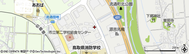 鳥取県米子市流通町周辺の地図