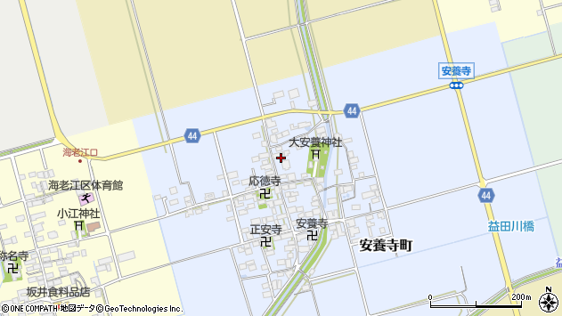 〒526-0126 滋賀県長浜市安養寺町の地図
