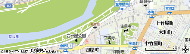 金華橋周辺の地図