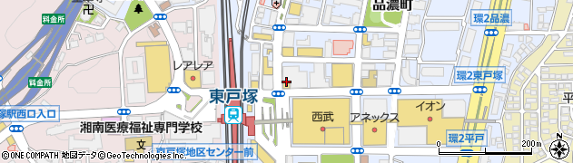 リヴィタップ東戸塚周辺の地図