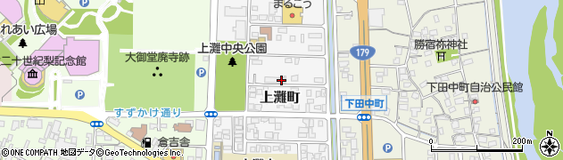 鳥取県倉吉市上灘町周辺の地図