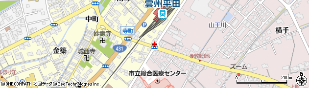 島根県出雲市平田町2206周辺の地図