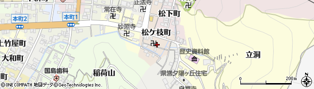 岐阜県岐阜市松ケ枝町周辺の地図