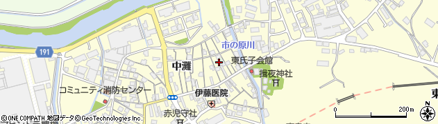 島根県松江市東灘周辺の地図