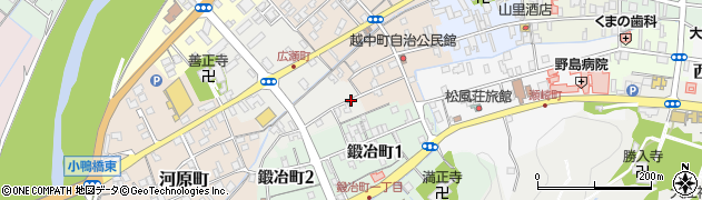 鳥取県倉吉市広瀬町周辺の地図